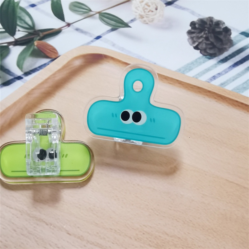 Sổ Tay Kẹp Tài Liệu Đuôi Dài Bằng Acrylic Họa Tiết Hoạt Hình Cho Nữ Sinh