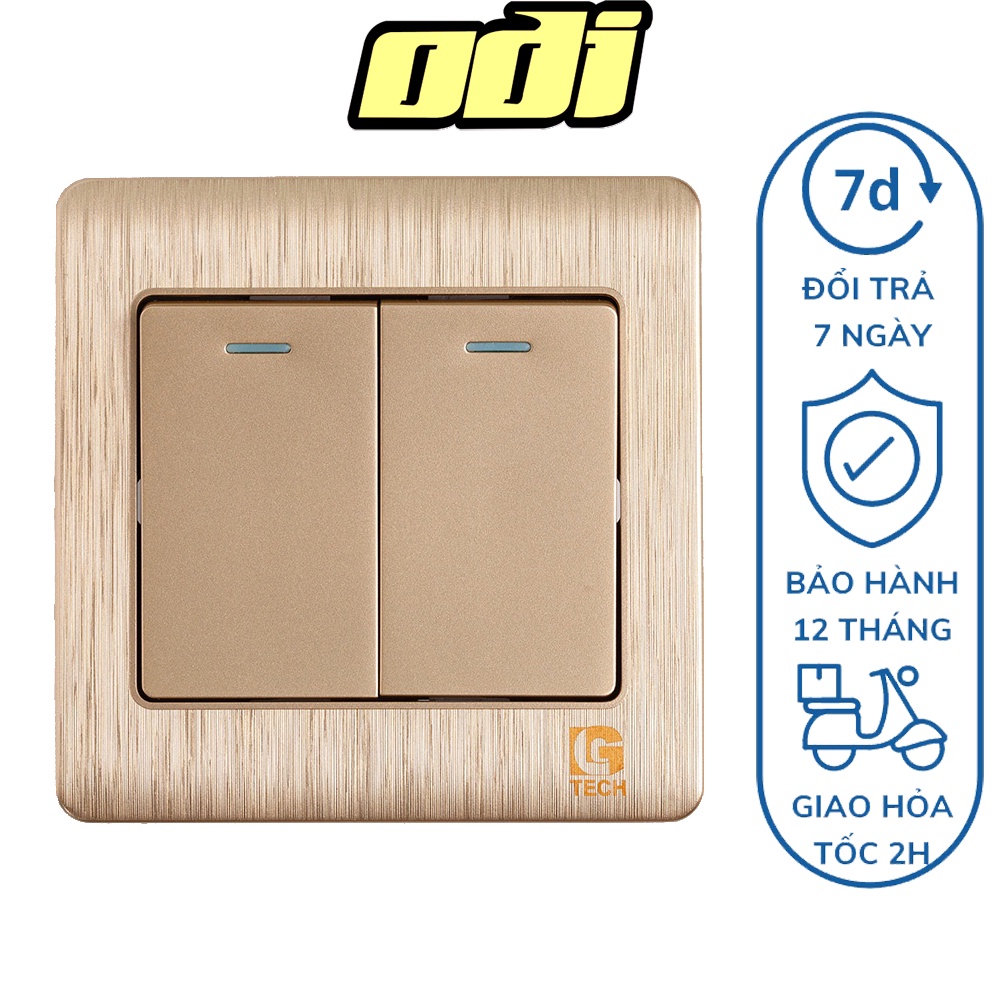 Công tắc đôi 1 chiều và 2 chiều Lgtech LG-C60-0002