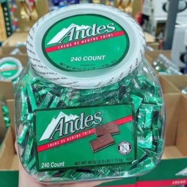 KẸO SOCOLA BẠC HÀ ANDES CỦA MỸ 🇺🇸 Hũ 1.13kg 🍫🍃 [ Hàng Mỹ ]