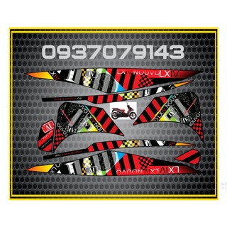 Tem rời nouvo lx hoa văn zin đỏ đen - trung decal