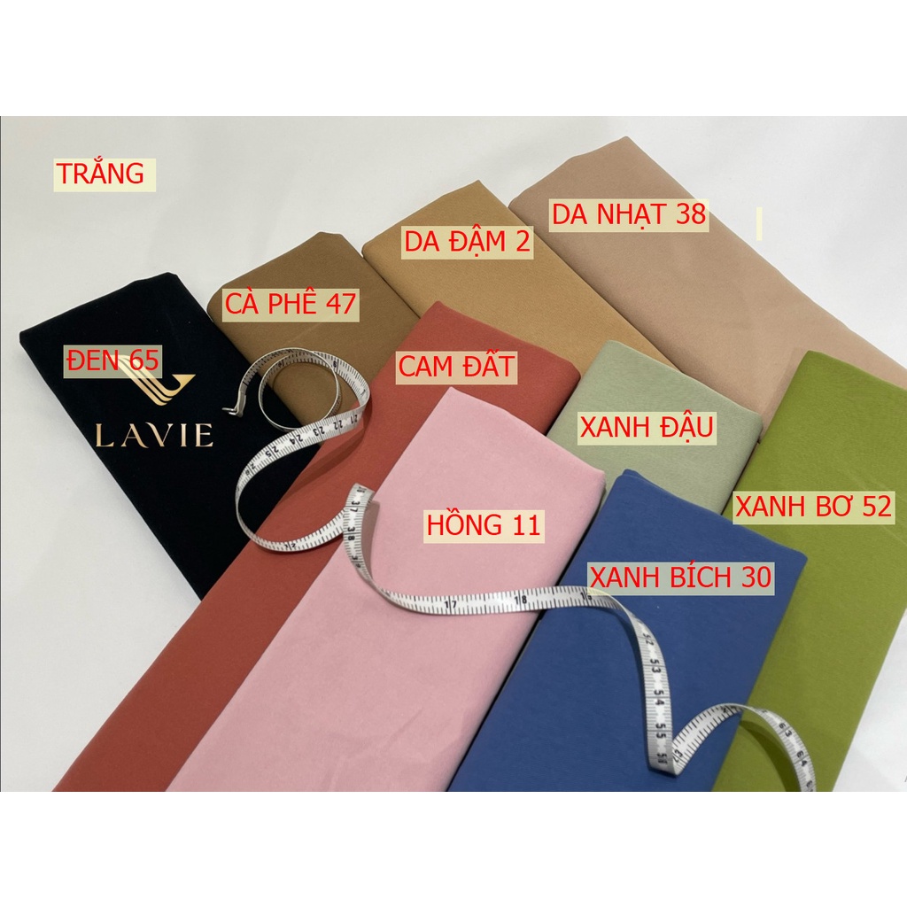 COTTON THUN CAO CẤP nhà LAVIE mặc chuẩn form, vải may quần áo bảo hộ, váy đầm nữ, quần tây