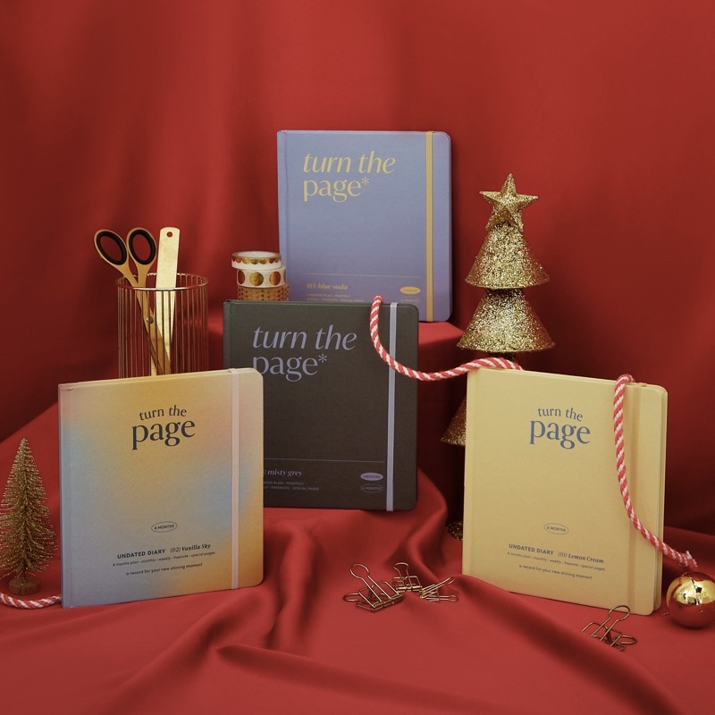 Sổ Planner ICONIC Turn the page diary vuông 6 tháng - lập kế hoạch theo tuần/ tháng