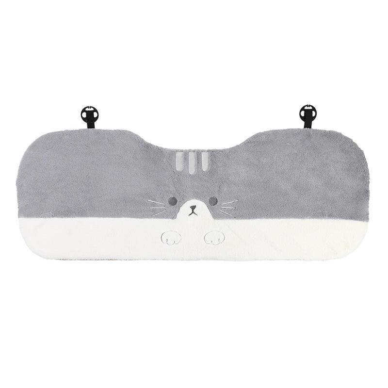 Đệm Lót Ghế Ngồi Xe Hơi Hình Bàn Chân Mèo Bằng Nhung Form Chung Cho Các Dòng Xe