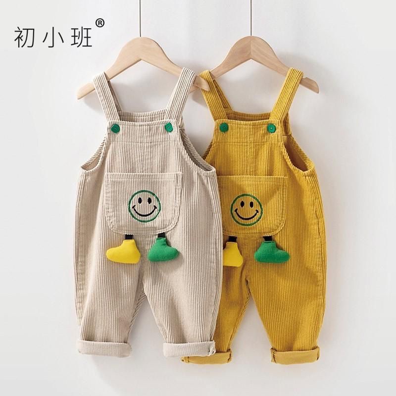 Bộ Áo Sát Nách Phối Quần Yếm Vải Nhung Thiết Kế Dễ Thương Cho Bé