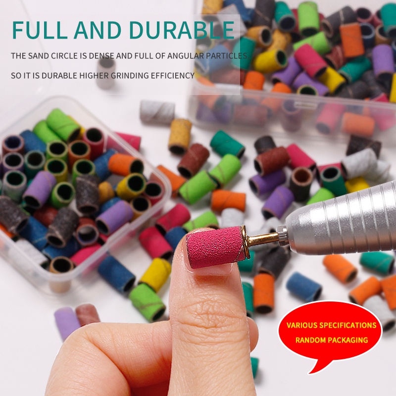 Set 50 / 100 Giấy Nhám 80 / 120 / 150 / 240 Dùng Để Làm Móng Nghệ Thuật