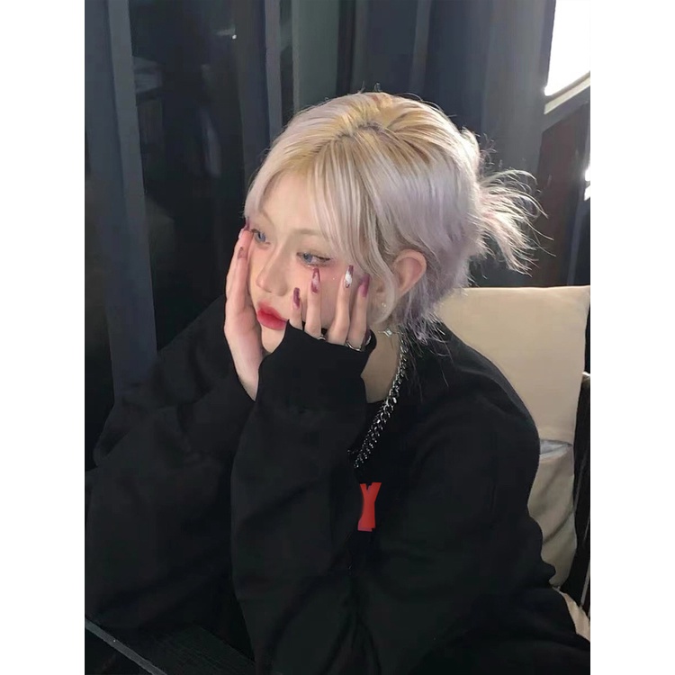 Porozi  Áo sweater Nữ Tay Dài Cổ Tròn In Chữ Phong Cách Hàn Quốc