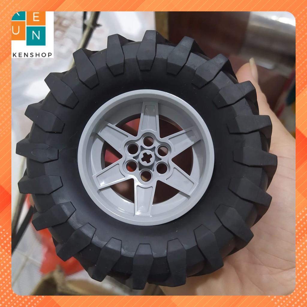 Đồ Chơi Một Bộ Bánh Lốp Technic Kích Thước Lớn 107x44mm - Phụ Kiện Đồ Chơi Lắp Ráp Tương Thích 23798 15038