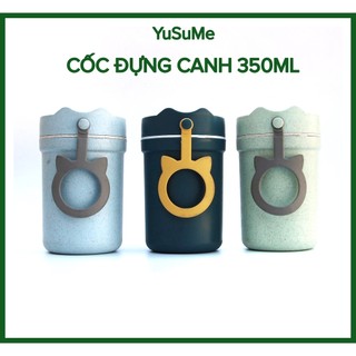 Cốc Đựng Canh💖FREESHIP💖330ml Lúa Mạch Kèm Muỗng
