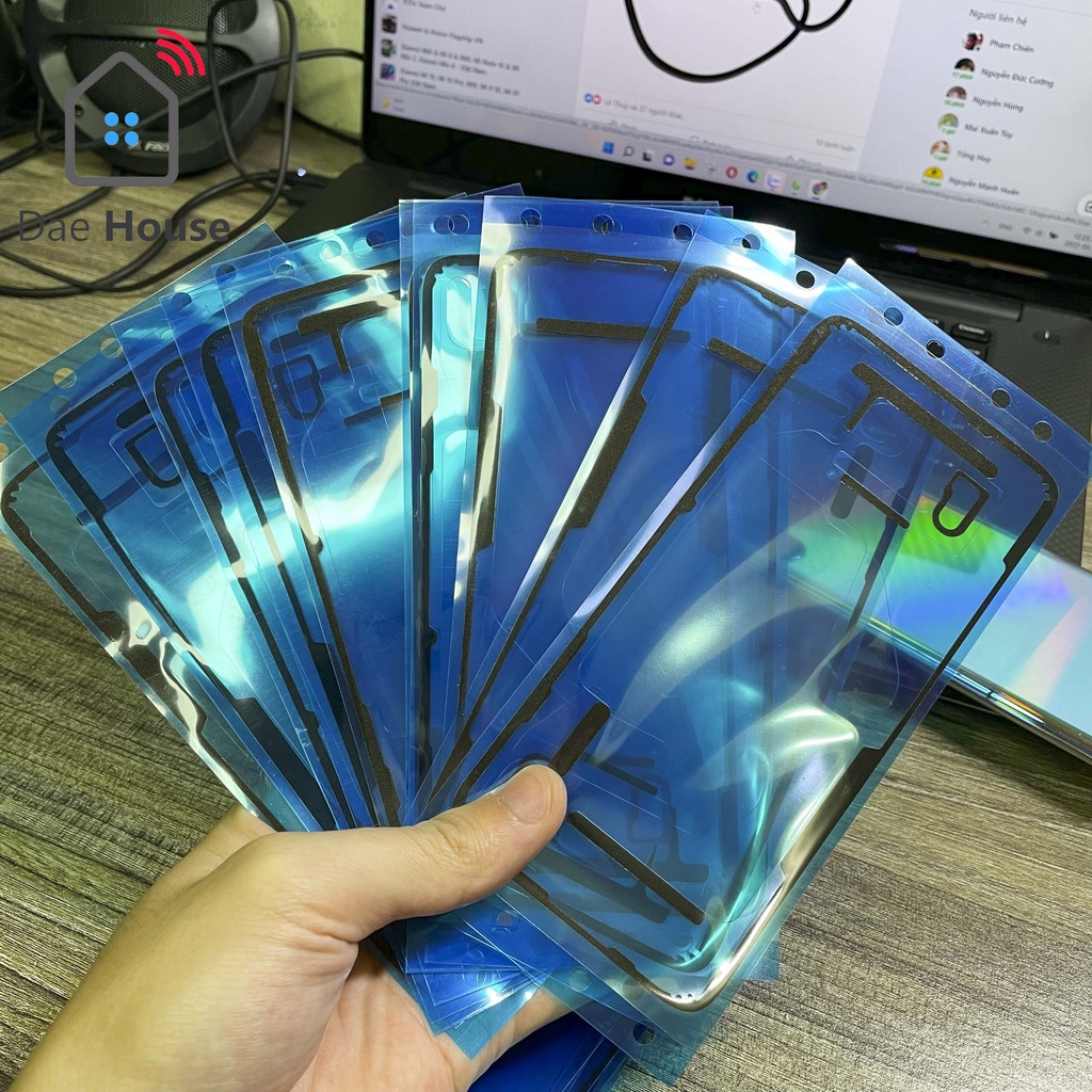 Keo dán lưng chống nước, ron áp lên áp suất zin máy LG V50s, LG G8x, LG 50, LG V40.