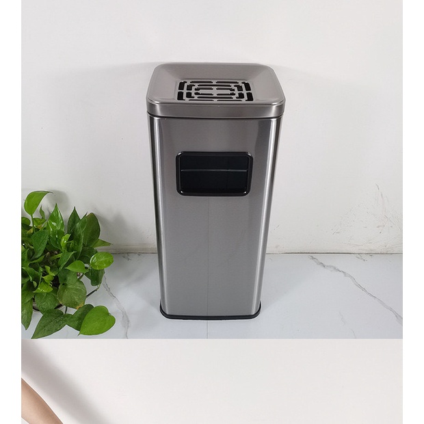 Thùng rác inox 16L có gạt tàn/ VHP-YS-HPB-110/ Indoor Trashbin
