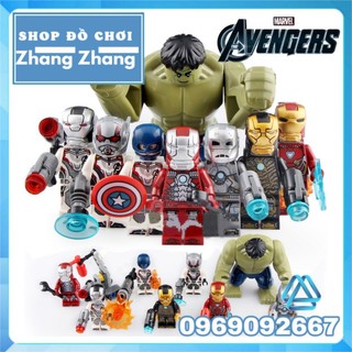 Đồ chơi Xếp hình người sắt Iron man War Machine Captain America Ant Man Hulk Minifigures Lele D165 d172