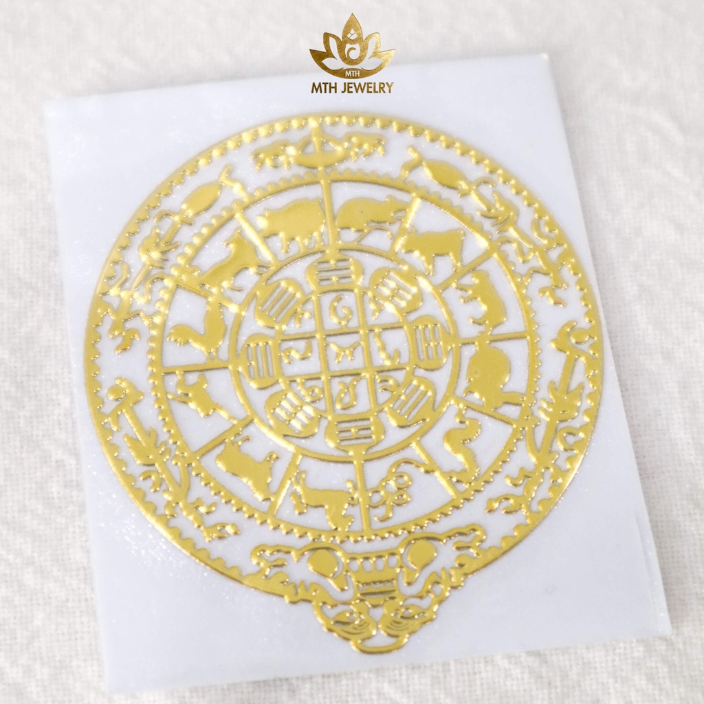 Ngẫu Nhiên Miếng dán linh phù mặt lưng điện thoại đẹp lung linh SANG - XỊN - MỊN