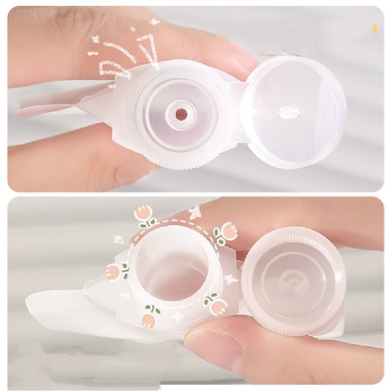 Túi Chiết Mĩ Phẩm Du Lịch, Chiết Dầu Gội, Sữa Tắm Có Thể Tái Sử Dụng , Tiện Ích Khi Đi Du Lịch( Bao Gồm Nhãn Dán &amp; Stick