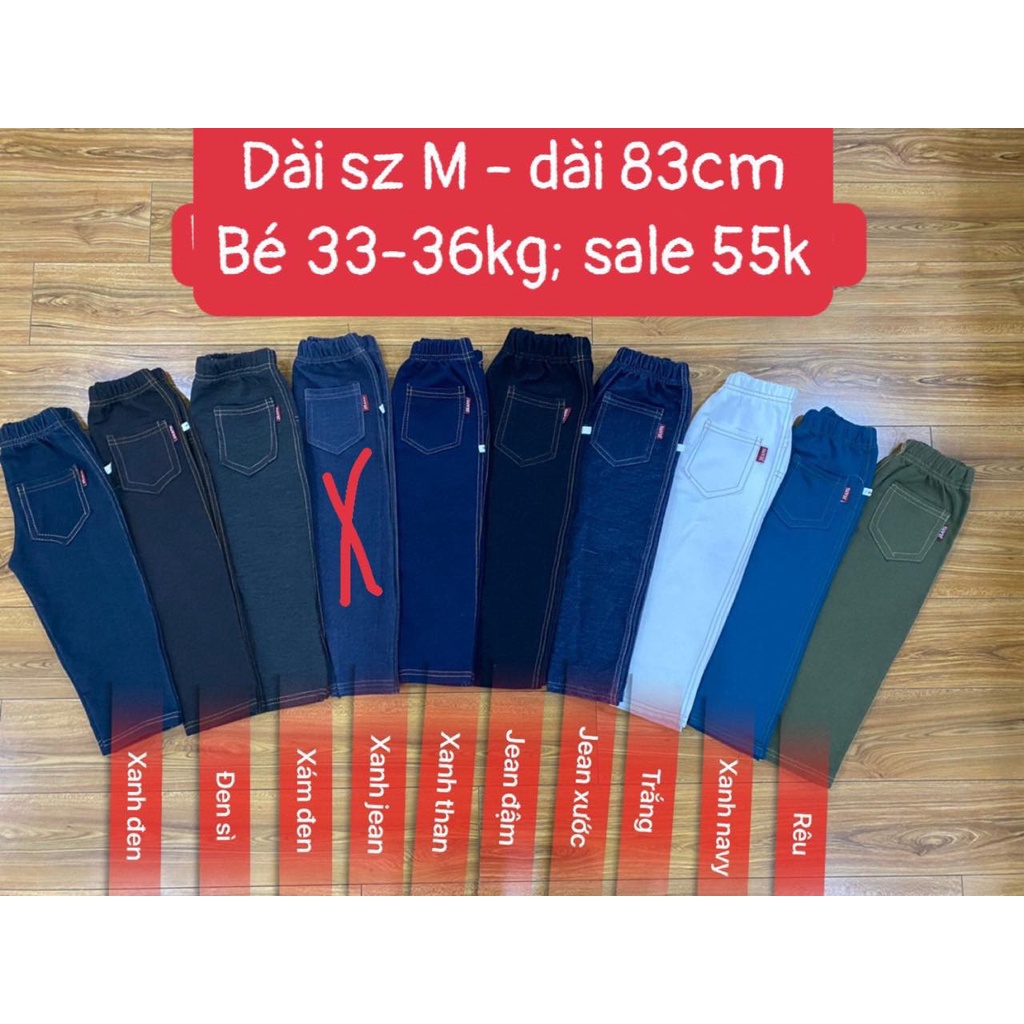 Quần Jean Size Đại 30-40kg, Quần Dài