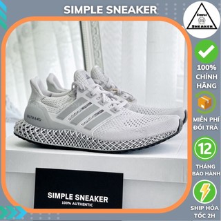 Giày adidas ultra 4d chính hãng 🔴simple sneaker🔴 adidas 4d dash grey silver giày chạy bộ tập gym đế 4d