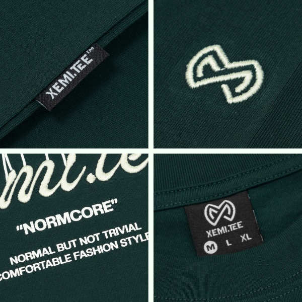 Áo thun local brand Xemi.tee form unisex dòng Signature Tee ver 1.0 giá rẻ màu xanh