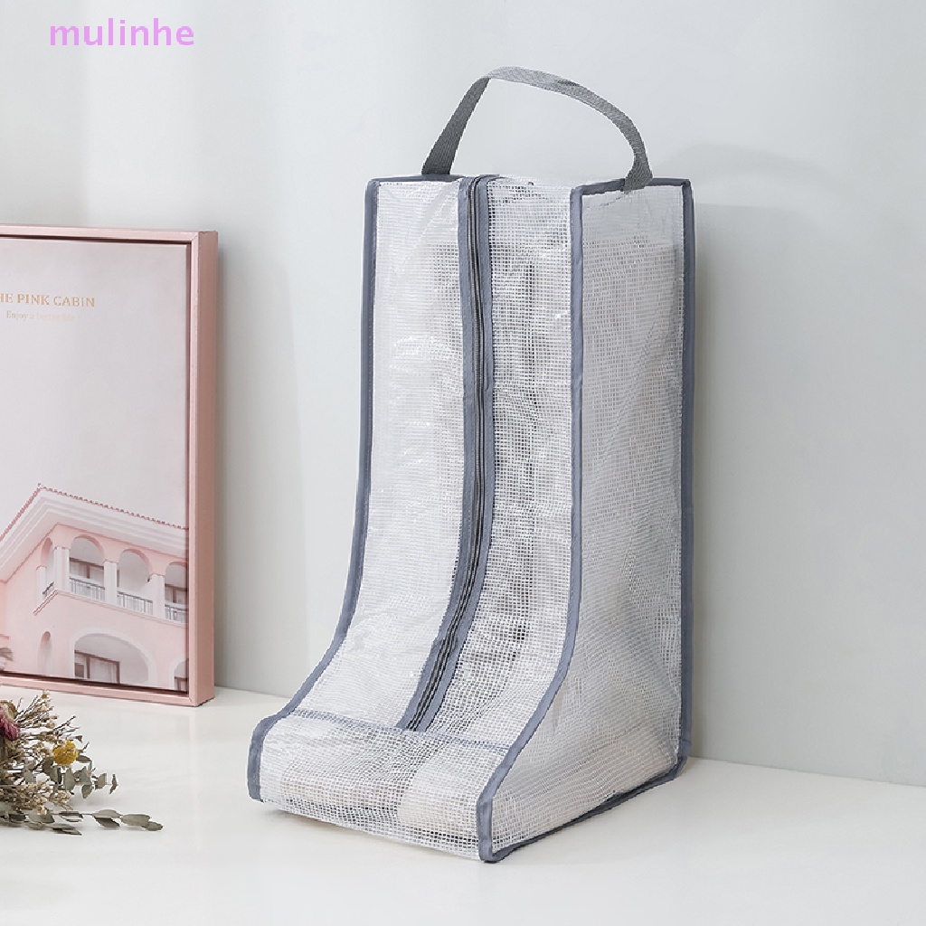 Túi Đựng Bảo Vệ Giày Bốt Trong Suốt Chống Nước Chống Bụi Có Khóa Kéo Tiện Dụng Mang Theo Du Lịch