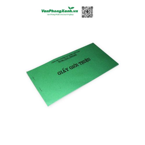 Giấy giới thiệu (1 quyển)