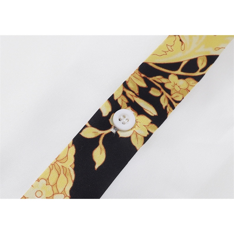 Zara Áo Sơ Mi Tay Ngắn Dáng Rộng Phối Màu Tương Phản Sáng Tạo Thời Trang Cá Tính