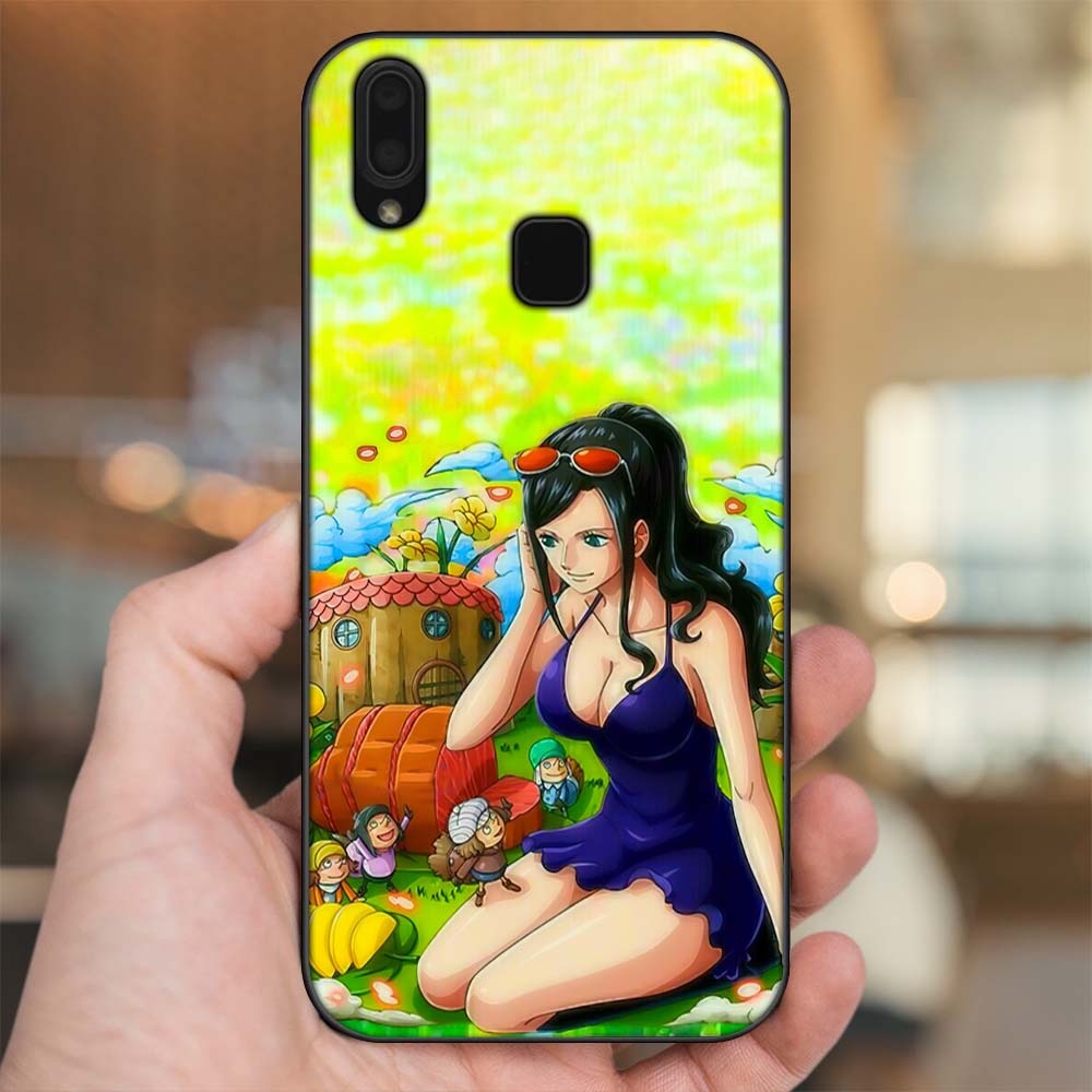 Ốp lưng Vivo Y91, Y95 viền đen in hình Nico Robin One Piece Đảo Hải Tặc
