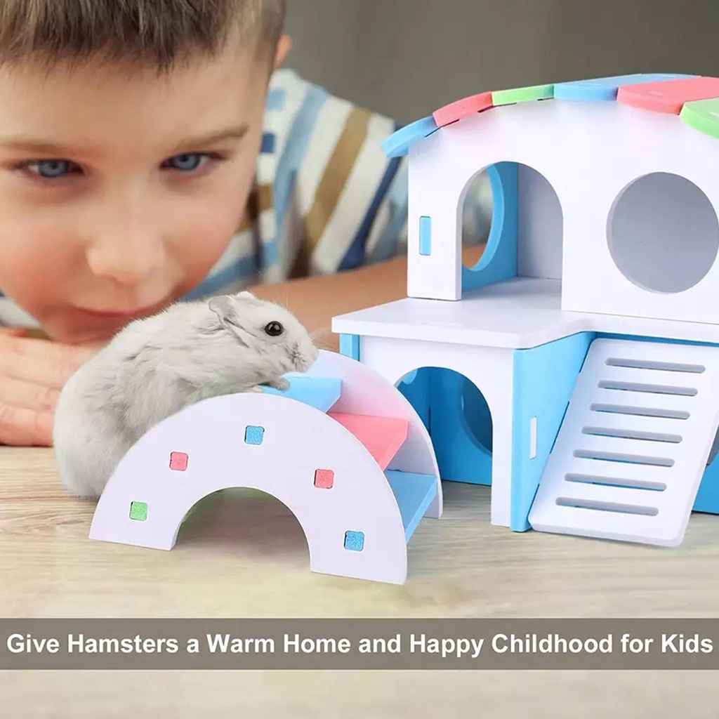 Xích Đu Đồ Chơi Bằng Nhựa PVC Nhiều Màu Sắc Cho Chuột Hamster