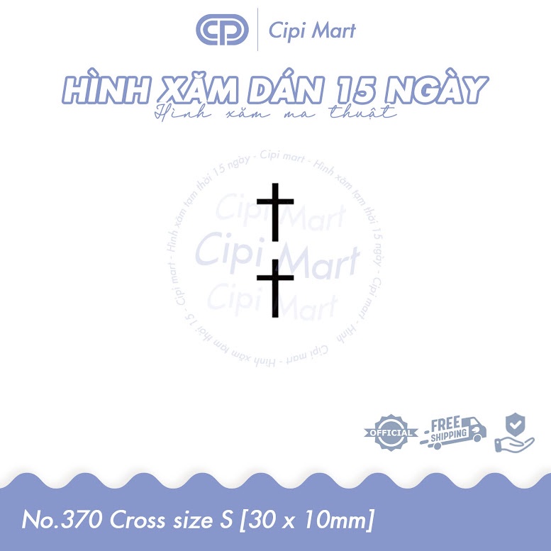 CIPI MART - Hình xăm tạm thời 15 NGÀY - chống nước, cọ xát 370