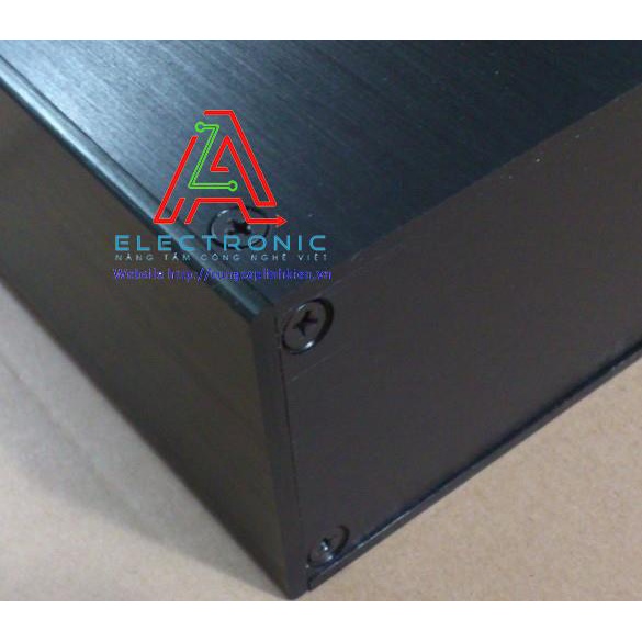 Vỏ hộp nhôm DIY BRZHiFi 2607 260x70x311mm thân đen mặt trắng PVN12086