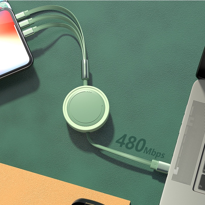 Cáp SạC Nhanh 66W 5A Micro USB LoạI C 3 Trong 1 Chuyên DụNg