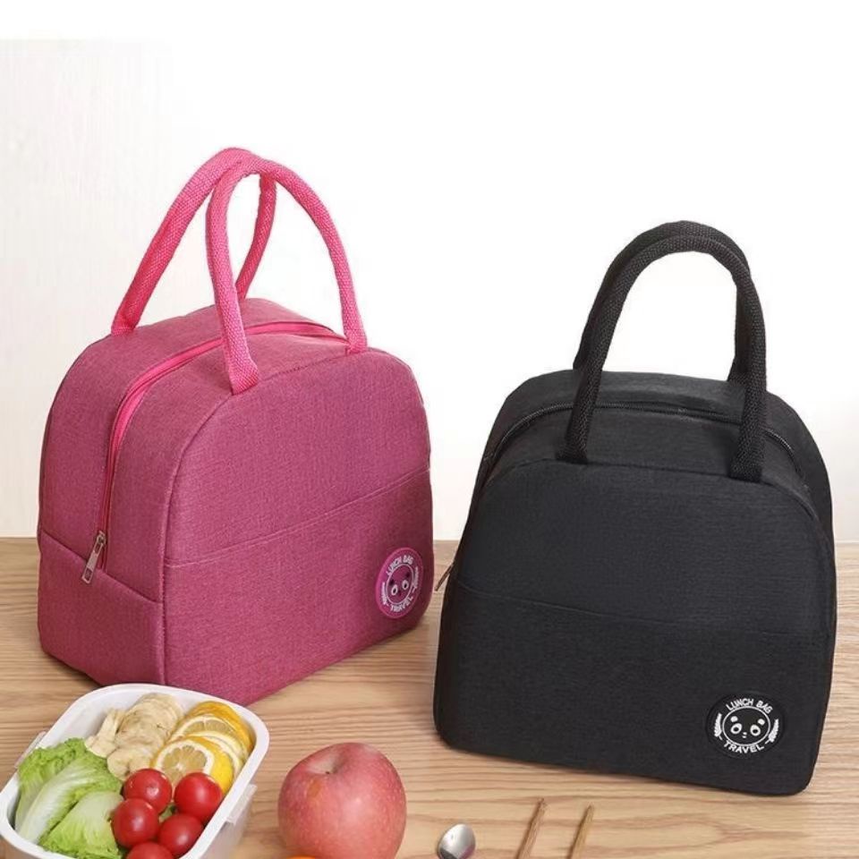Túi Đựng Hộp Cơm Giữ Nhiệt Dày Dặn, Tiện Lợi Dây Kéo Chắc Chắn, Dung Tích Lớn, Chống Thấm Tốt, Nhiều Màu Lựa Chọn