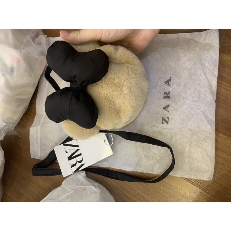 Túi đeo chéo mickey zara nơ bông cho bé gái , túi đeo thời trang cho bé