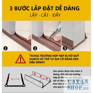 Nẹp chân cửa thế hệ mới CHỮ U 96cm chặn gió khe cửa chống ồn chống côn trùng và thoát hơi gió điều hòa