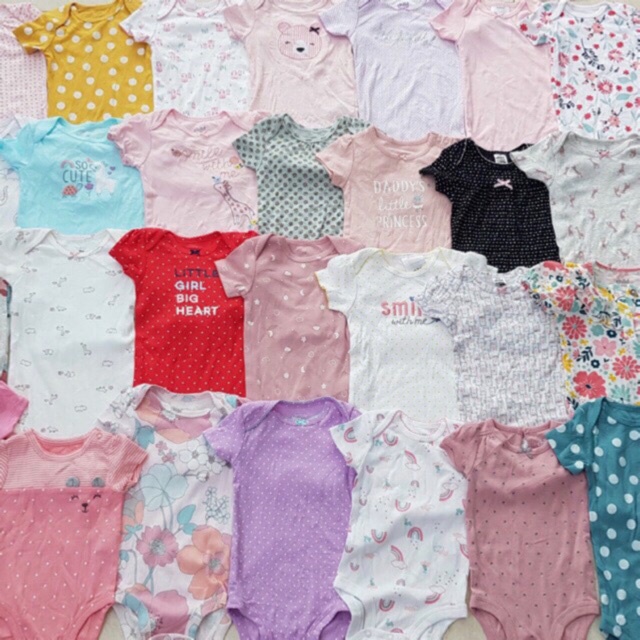 [Chọn mẫu] Body chip tay ngắn cho bé 18-24m (hàng xuất dư) - katydang