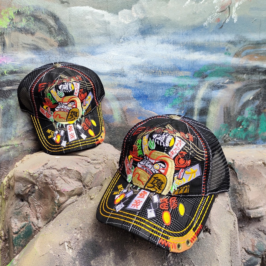 NÓN ĐỊA THÊU "Anh ba báo" THÊU CAO CẤP