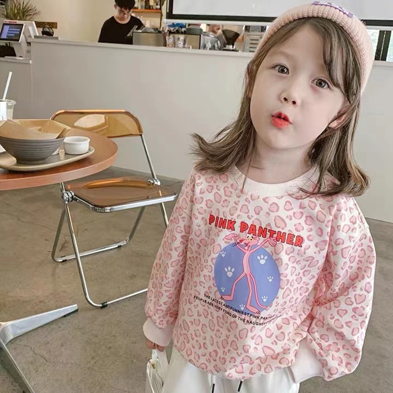 Áo Thun Sweater In Họa Tiết Hoạt Hình Dễ Thương Cho Bé Gái Từ 1-9 Tuổi