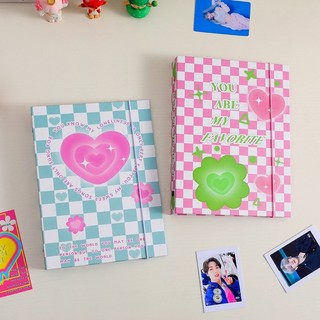 Binder A5 Twinkle Heart bìa cứng 6 còng đựng card / Bìa vỏ album ảnh