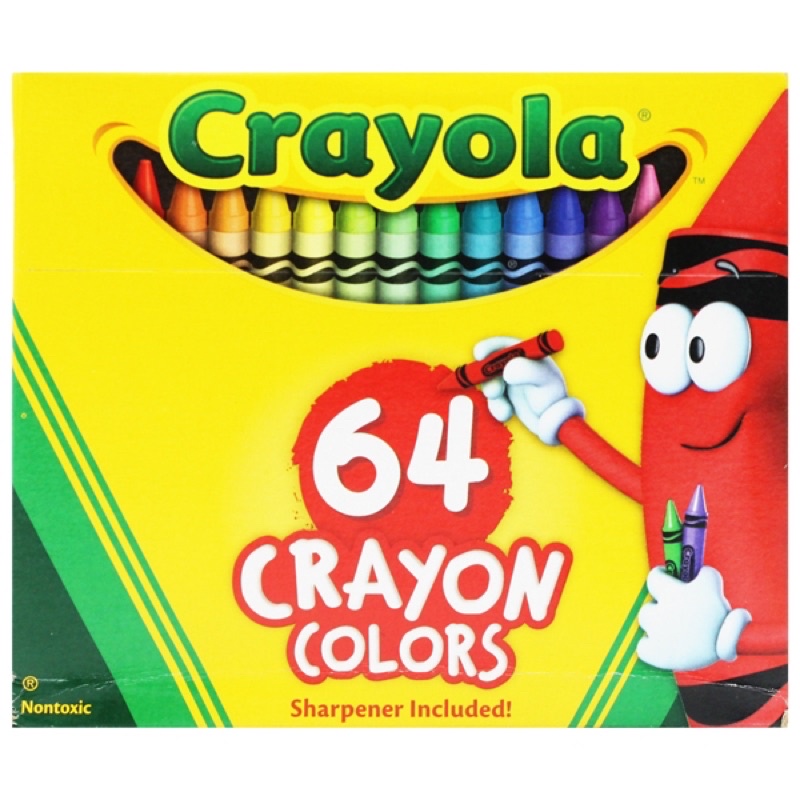 Bộ bút sáp 64 màu Crayola Crayon Colors