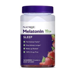 Gum Kẹo dẻo hỗ trợ giấc ngủ Natrol Melatonin 10mg 140 viên.