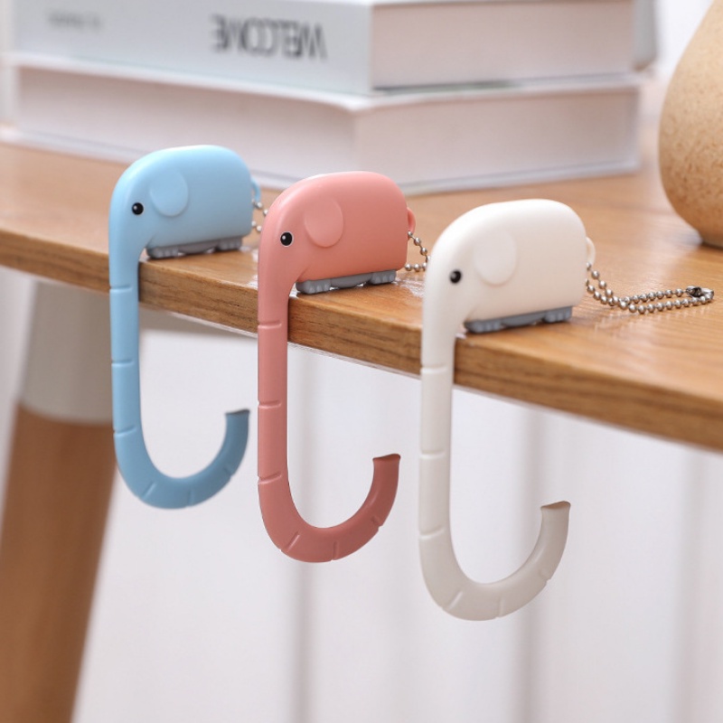 Móc Treo Túi Xách Hình Chú Voi Dễ Thương Tiện Dụng Cho Phòng Tắm / Nhà Bếp