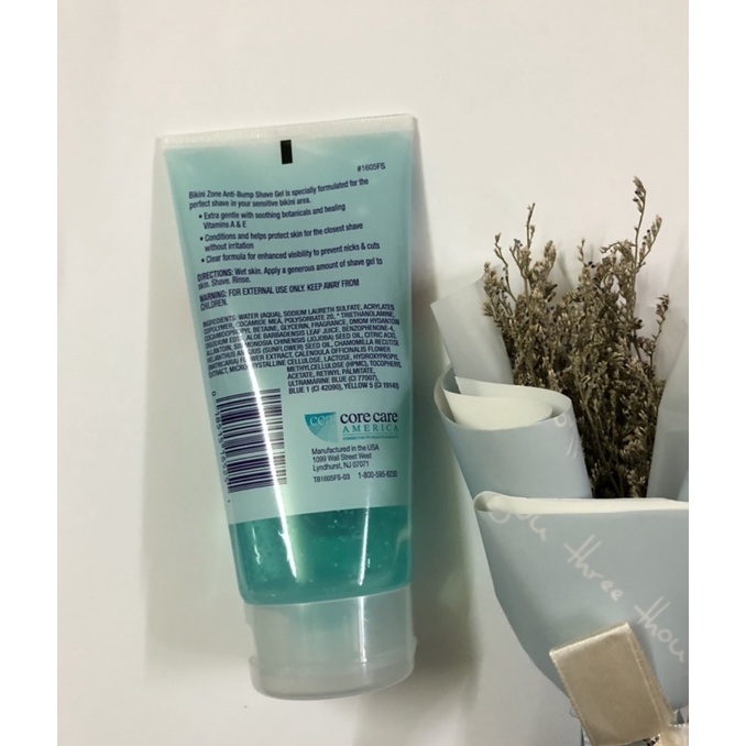Gel Cạo Bikini Zone Anti-Bumps Shave Gel 150ml