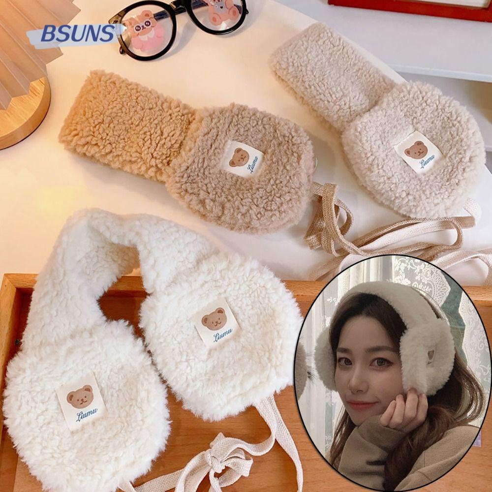 Bông Chụp Tai Giữ Ấm Mềm Mại Hình Gấu Đáng Yêu Cho Nam Nữ