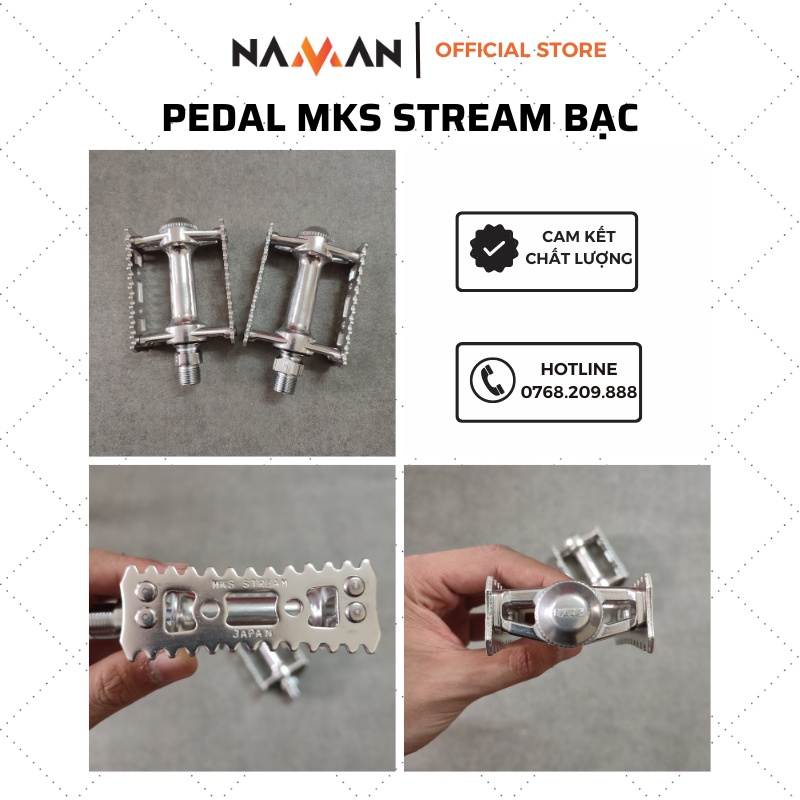 Phụ kiện xe đạp bàn đạp, pedal MKS Stream, Made In Japan