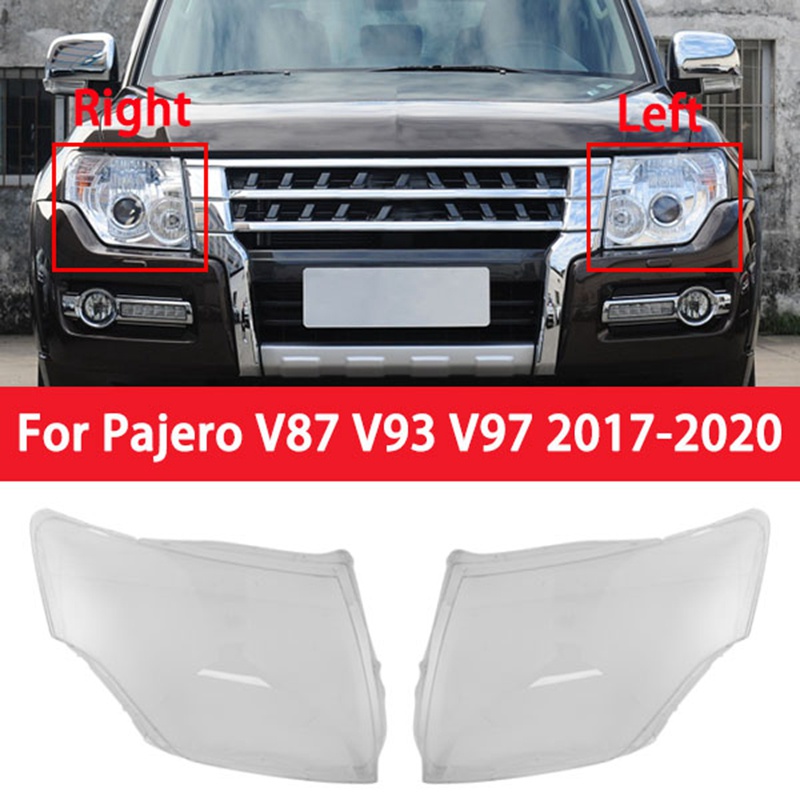 Ốp Đèn Pha Trong Suốt Cho Xe Hơi Mitsubishi Pajero V87 V93 2007-2020