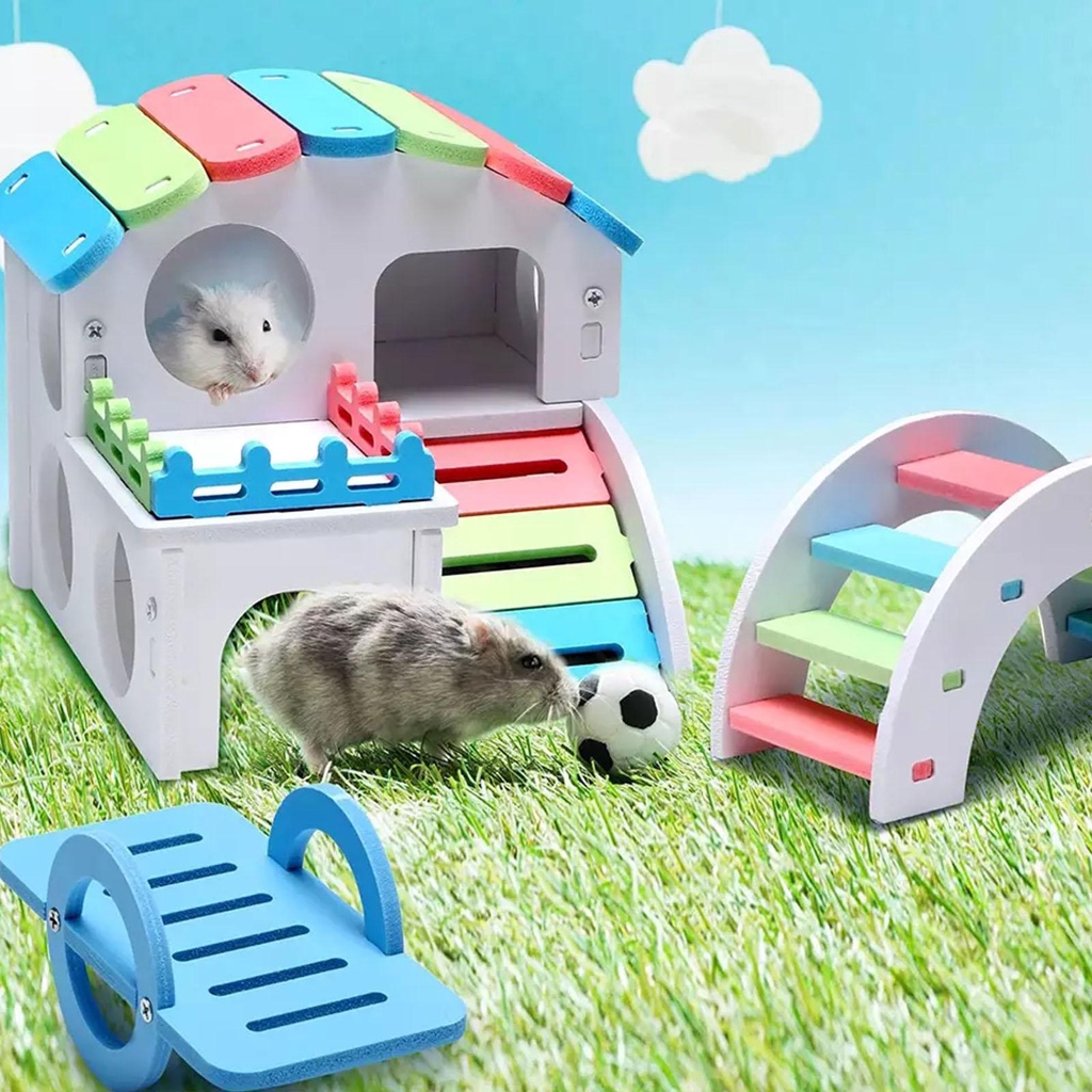 Xích Đu Đồ Chơi Bằng Nhựa PVC Nhiều Màu Sắc Cho Chuột Hamster