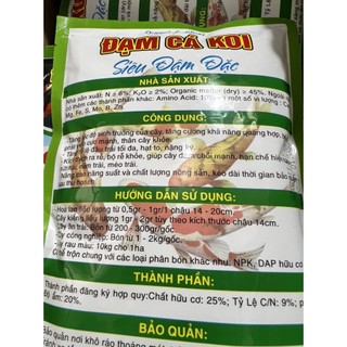 Phân bón Organic Đạm Cá Koi siêu đậm đặc (gói 700gr)