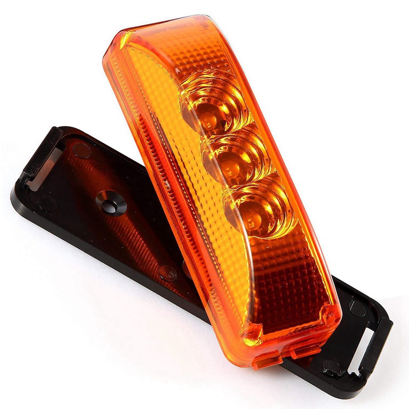 3 Led 3.9Inch Car Truck Side Marker Light Tail Rear Lamps Indicator Marker 10-24V For Trailer Rv Boat Lorry