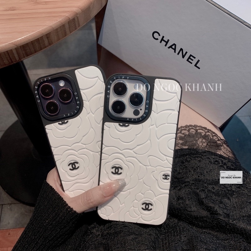 Ốp Hoa Trà Silicons Viền Vuông Xsmax