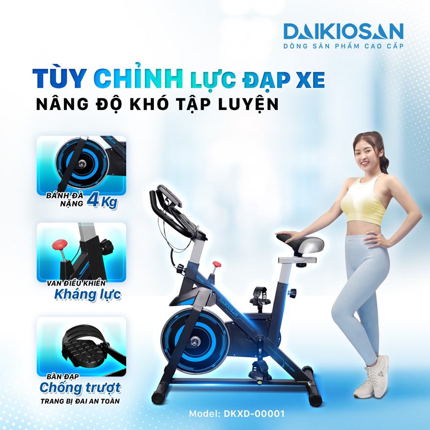 Xe đạp thể dục Daikiosan DKXD-00001 - Hàng chính hãng