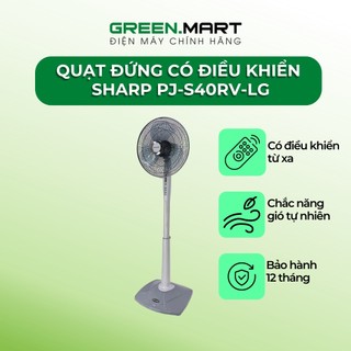 Quạt đứng sharp pj-s40rv-lg chính hãng