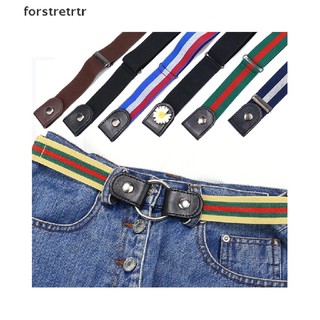 forstretrtr Children's Lazy Belt New Fashion Cartoon DIY Plaid Elastic Canvas Belts for Kids EN
