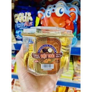 KẸO SOCOLA ĐỒNG TIỀN VIỆT THÁI 200G(60 viên-1 hũ )
